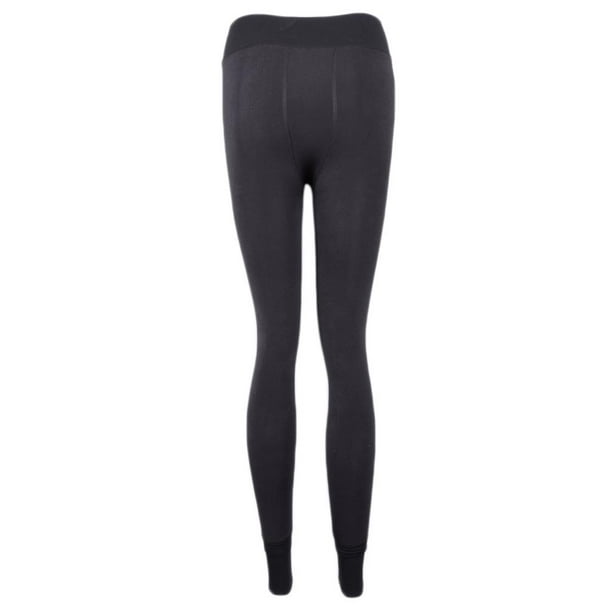 Ladies Thermal Tights Opaque, Fleece Leggings Tights , Color Selection -  Dark Gray, 92.5cm