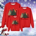 thumbnail image 2 of RXMEKW Chandail de Noël à Capuche pour Femmes Manches Longues Col Rond Haut Imprimé Ensemble Familial Assorti pour Photos de Vacances, 2 of 7