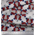 thumbnail image 3 of Soimoi Poly Georgette Fabric Artistic Floral Ethnic Decor Fabric Printed Yard 52 Inch Wide, 3 of 3