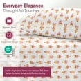 thumbnail image 4 of Máulli Collection 100% Organic Cotton Sheets King Size - 4 PC Printed Organic Cotton King Percale Weave Sheet Set, Soft, Cooling, Crisp, 16" Deep Pocket Hotel Quality Bedding Set - Pastel Dreams, 4 of 7