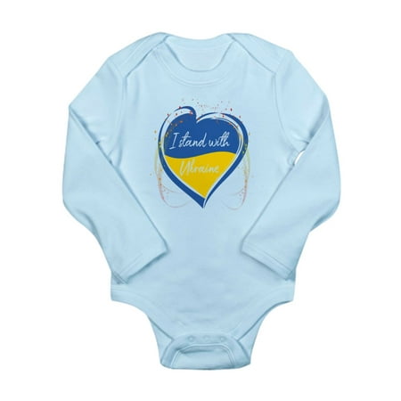 

CafePress - I Stand With Ukraine Body Suit - Long Sleeve Infant Bodysuit