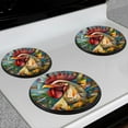 thumbnail image 7 of Electric Stove Burner Covers,4 Pcs Round Gas Burner Cover,8 and 10 Inch,Geometric - pieced Rooster Head, 7 of 7