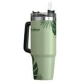 thumbnail image 3 of Outdoors Professional 30-Oz. Stainless Steel Double-Walled Insulated Tumbler with Straw (Tropical Green), OUTD9218, 3 of 8