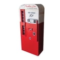thumbnail image 6 of Old-Modern Handicrafts Coca-Cola Vending Machine, Handmade Tin, 4 Shelves, 14"x24.5"x57.25", Red, 6 of 7