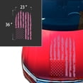 thumbnail image 2 of Distressed American USA US Flag Hood Vinyl Decal fits Most Pickup Trucks SUV Sedan Jeep EUA Flag Graphic Car Sticker (23" x 36", Soft Pink), 2 of 8
