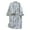 Grey, variant on Women's Kimono Bath Robe Cool Bathrobes Home Drop Shoulder Cotton Baggy Chic Self Tie Printed Comfy Pink X-Large