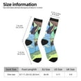 thumbnail image 2 of Masiiu Bluey Pattern Adult Crew Socks, Breathable Color-Block Mid-Calf Socks, Comfortable for Daily Wear and Sports, 2 of 6