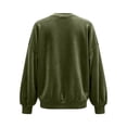 thumbnail image 6 of jiaxiM Sweatshirt for Women Terry Cloth V Neck Button Down Cardigan Long Sleeve Sweatshirt Jacket Dual Side Pockets Casual Loungewear Transitional Layering Top Spring Fall Daily Outfit, 6 of 6