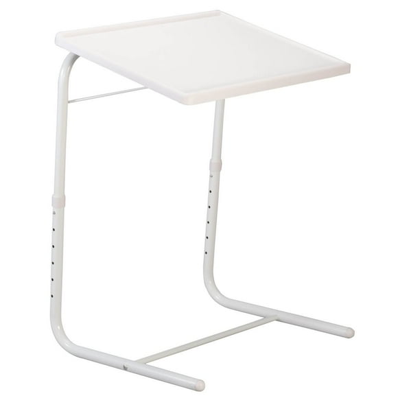 Fox Valley Traders White Adjustable Tray Table EasyComforts, One Size Fits