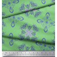 thumbnail image 3 of Soimoi Velvet Fabric Damask Ethnic Print Sewing Fabric Yard 58 Inch Wide, 3 of 3