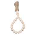 thumbnail image 3 of Wooden Garland, Natural Wooden Bead String Multipurpose With Tassels For Boho, 3 of 8