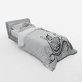 thumbnail image 2 of Ambesonne Animal Bedding Set 3 Pcs, Black Swan in River, Twin, White Black, 2 of 2