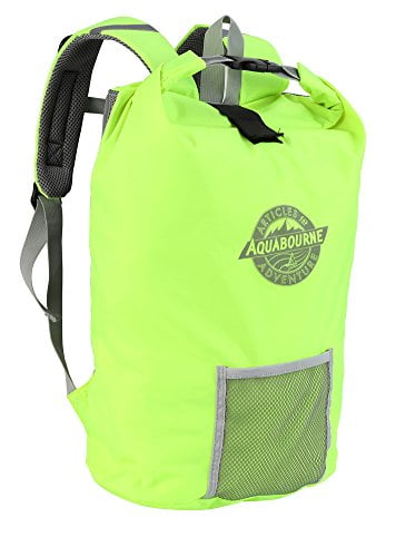 Neon Green Aquabourne San Remo Waterproof Lightweight Cycling DRY Bag Backpack 