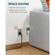 thumbnail image 4 of Cable de extensión DEWENWILS, enchufe plano de 15 pies, 13 A/125 V/1625 W, blanco, 4 of 7