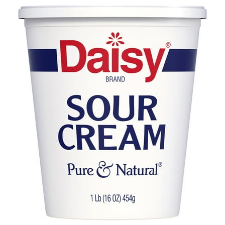 Daisy Pure and Natural Sour Cream, 16 oz (1 lb) Tub (Refrigerated)