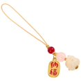 thumbnail image 1 of Bodhi Charcoal Cat Paw Phone Chain for Women Multi Functional Keychain Pendant Bringing Wealth, 1 of 5