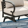 thumbnail image 6 of Vicllax 7-Seater Patio Conversation Set Outdoor Sofa Furniture Set with 2 Ottomans, Beige, 6 of 9