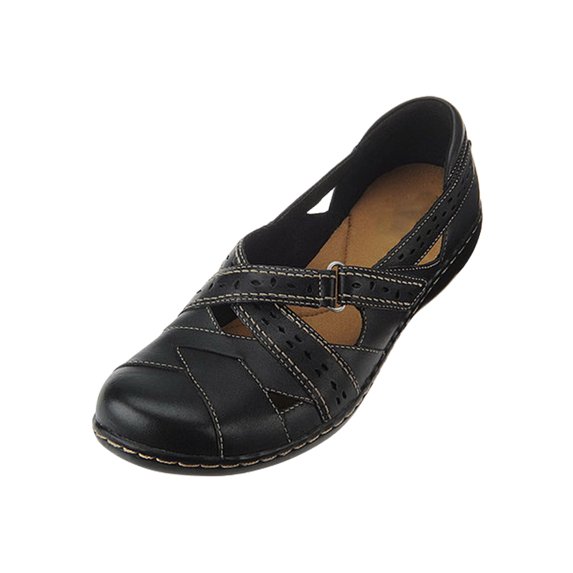 asdoklhq Espadrilles Shoes Women,Women's Retro Hollow Round Head Low Heeled Shallow Cross Roman Shoes