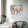 thumbnail image 3 of HOMICOZI  Snowman Pictures Decor Wall Art Christmas Canvas Print Winter Snow Scenes for Home Bathroom Kids New Year Gift, 3 of 4