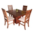 thumbnail image 1 of Comedor Kessa Muebles Leo 4 Sillas Café, 1 of 2