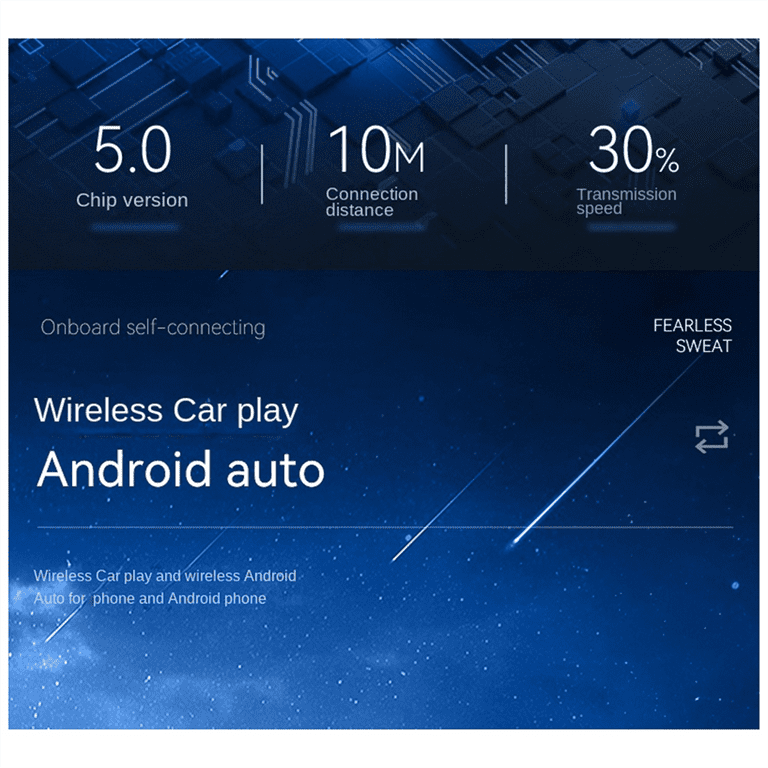 2 in 1 CarPlay Box Android Auto Wireless CarPlay Converter Car Android Smart Box Wireless Adapter Car Adapter