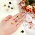 thumbnail image 3 of 10Pcs 5 Colors 304 Stainless Steel Cuff Earrings Flat Round Mixed Color 13x12mm 2pcs/color, 3 of 6