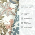 thumbnail image 6 of Lush Decor Sydney Floral Comforter Set, 3 Piece Set, Full/ Queen, Green & Blue - Colorful Floral Bedding Set - Spring Decor - Flower Comforter - Vintage & Country Cottage Bedroom Decor, 6 of 10