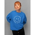thumbnail image 2 of Smiling Barb Wire Face Sweatshirt Women -Image by Shutterstock, Female Large, 2 of 4