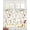 Orange Green, variant on Brown Spring Floral Sheer Curtains 63 Inch Length 2 Panels Set for Living Room/Bedroom, Flowers Botanical Elegant Pastoral Kitchen Curtains Grommet Semi-Sheer Curtains Window Treatments 42"x63"x2