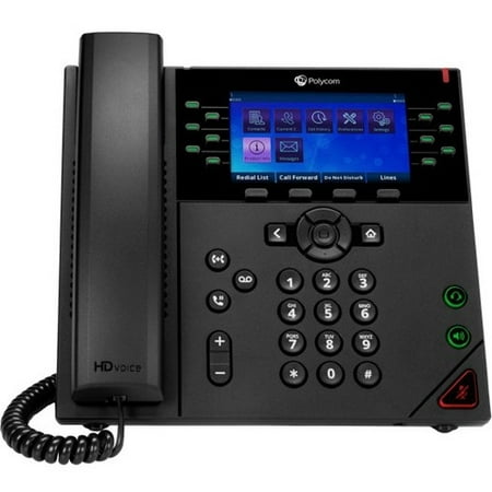 Polycom 450 IP Phone - Corded - Corded - Desktop, Wall Mountable - TAA Compliant - 12 x Total Line - VoIP - Speakerphone - 2 x Network (RJ-45) - USB - PoE Ports - Color - SIP, LDAP, SDP, DHCP,