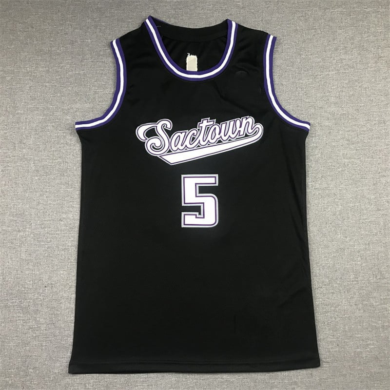 Kings Embroidered Basketball Jersey Vest 5#Fox 10#Sabonis Copy