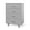 Gentle Gray, variant on Child Craft Tremont 3-Drawer Dresser with Changing Table Topper, Anti-Tip Kit, Matte White