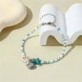 thumbnail image 2 of Pulsera bohemia de conchas y cuentas de estrella de mar, accesorio de verano para la playa con materiales naturales, joyería para la playa, 2 of 7
