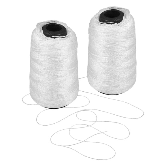WRISTBIQUE White Nylon Twisted String for Hanging Items, and Lightweight, Perfect for Gardening, Projects, 2 Rolls