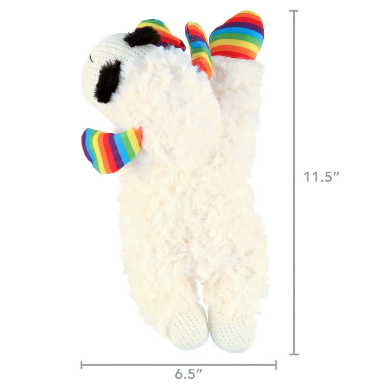 Multipet Rainbow Lamb Chop, Dog Toy, Size 10.5