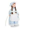 thumbnail image 1 of 1/12 CUTICAT Dollhouse Doll People Sirvienta Con Soporte De Pantalla Azul, 1 of 7