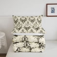 thumbnail image 5 of Homewish Boho Skull Skeleton Twin Comforter Sets,Hipple Damask Bedding Set,Beige,Reversible,2pcs,1 Comforter and 1 Pillowcase, 5 of 7