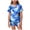 Blue, variant on Futezty Halloween Pajamas Kids Girls Halloween Themed Nightwear Short Sleeve Top and Shorts Cozy Sleepwear Girls Pjs 2T-13T