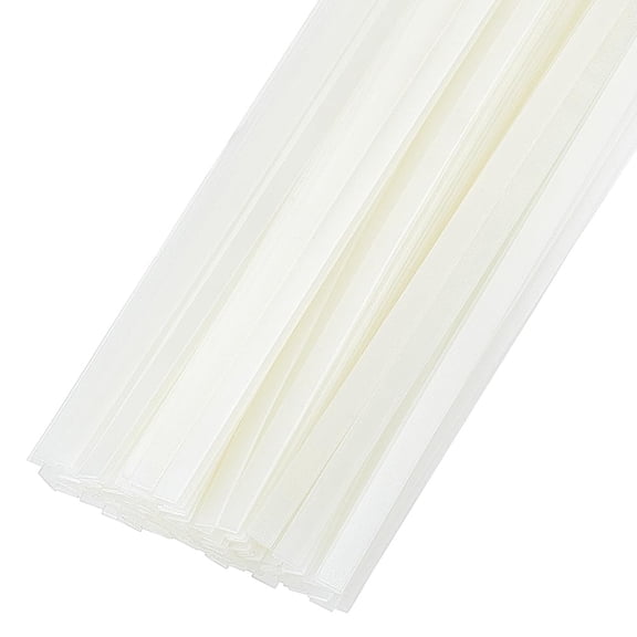 120Pcs White Thermal Glue Strips 11.2x0.2inch Long Thermal Pictures Binding Glue Strips