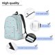 thumbnail image 3 of Disketp Milk Tea1 print Canvas Backpack Lightweight Travel Daypack Student Rucksack Laptop Backpack-Small, 3 of 5