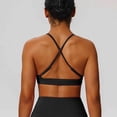 thumbnail image 6 of EaskTriop Women's V Neck Strappy Sports Bras - Wireless Padded Yoga Top Seamless Deep V Neck Bralette Workout Tank Tops for Women, 6 of 6