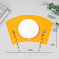 thumbnail image 2 of Bangcool Napperon en Faux Cuir Réversible Isolation Thermique Tapis de Table pour la Maison, 2 of 10