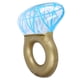 thumbnail image 2 of Tumbona inflable plegable y divertida para la playa y la natación con forma de diamante brillante, 2 of 8