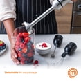 thumbnail image 5 of MasterChef Batidora de Inmersión de Mano con Batidor Eléctrico y Accesorios para Espumador de Leche, Emulsionante de Varilla de Acero Inoxidable de Mano para Hacer Comida para Bebés, Sopa, Puré, Paste, 5 of 5