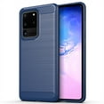 thumbnail image 1 of PANDACO Navy Brushed Metal Case for Samsung Galaxy S20 Ultra, 1 of 2