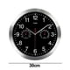 thumbnail image 2 of Elegant Analog Clock With Thermal Hygrometer, Silent Movement For Indoor Outdoor Use, Retro Design With Bright Silver Bezel And Ivory White Dial, 2 of 5