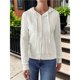 thumbnail image 4 of Suéteres de Punto para Mujer, Suéteres de Larga con Cuello en V, Camisetas Casuales, Conjuntos de Moda de Otoño. L, 4 of 7