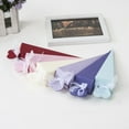thumbnail image 4 of CAROOTU 50pcs Cones Favour Gift Box Long Triangles Shape Sweet Candy Box for Wedding Birthday Party, 4 of 7