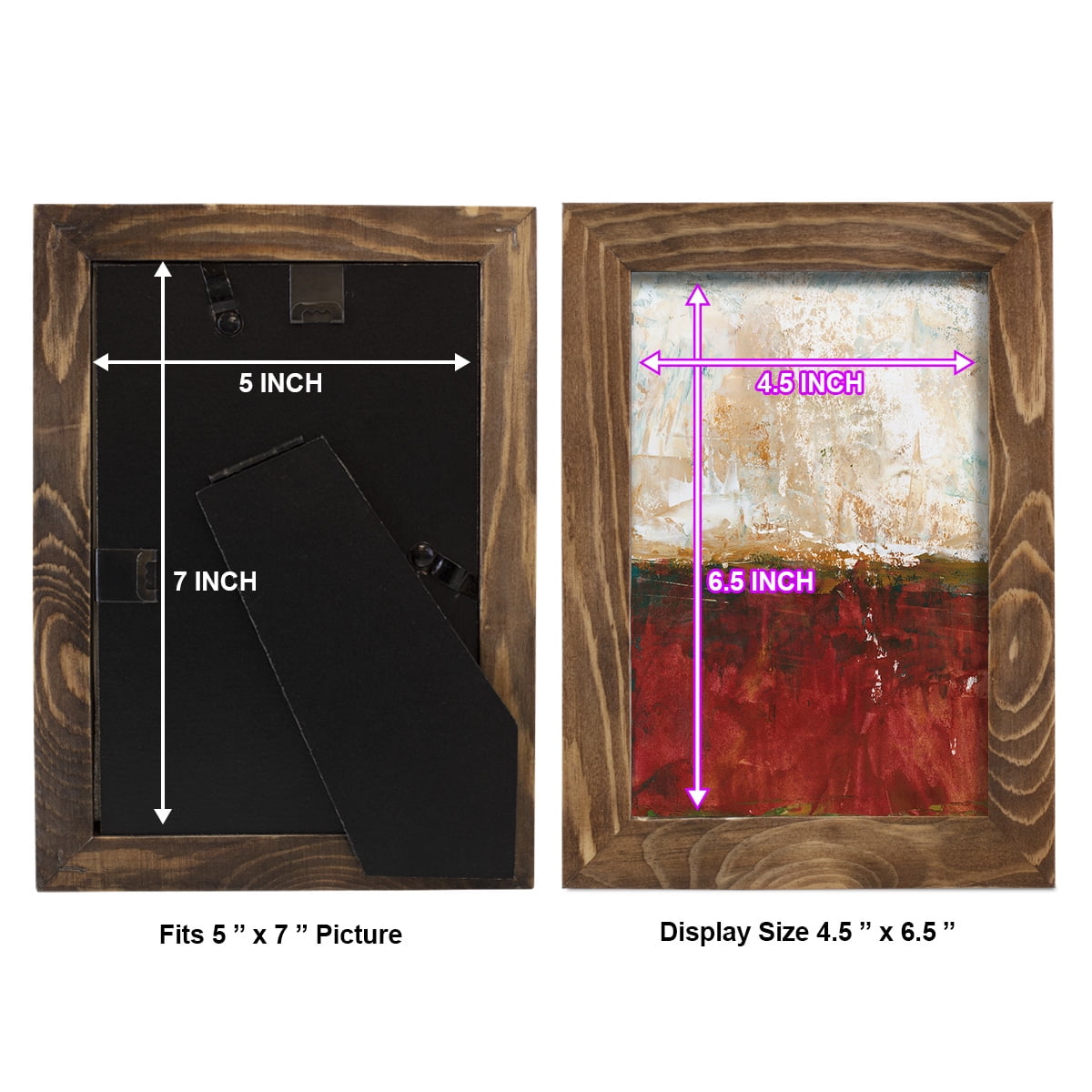 August Horizon I -Framed Print w/glass-Walnut