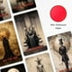 thumbnail image 4 of Tarot Cards CRAFTERIAN Horror, baraja de 78 cartas con guía, 4 of 6